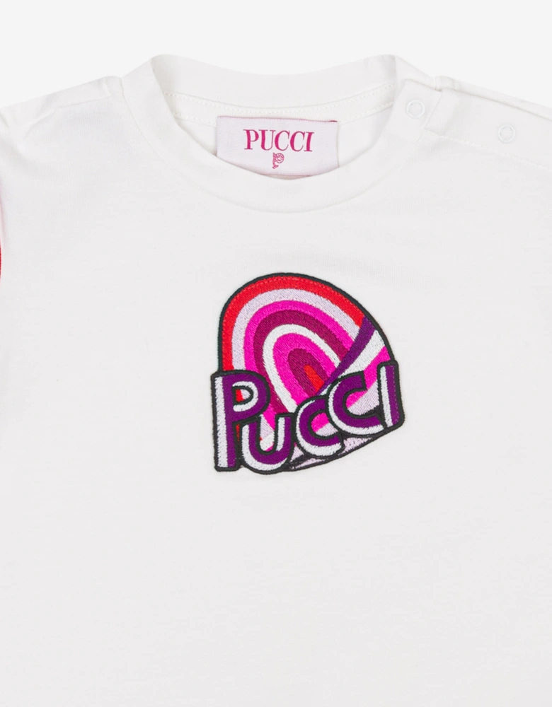 Baby Girls Logo T-Shirt in Ivory