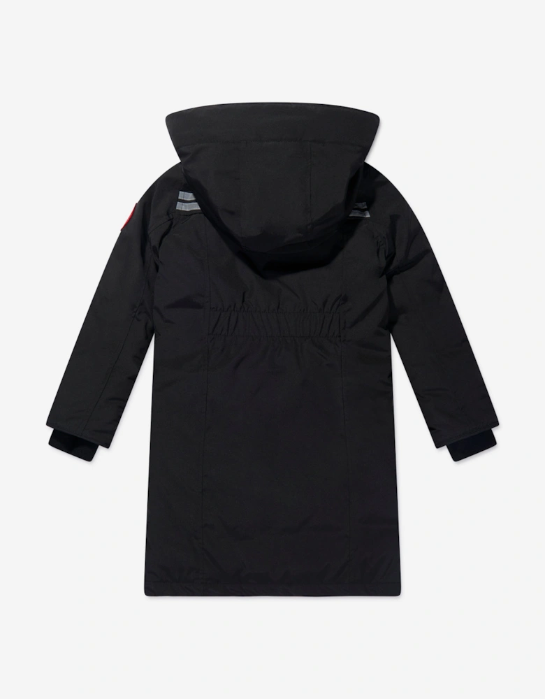 Girls Brittania Parka in Black