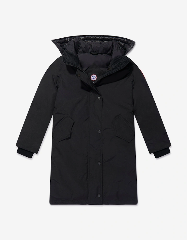 Girls Brittania Parka in Black