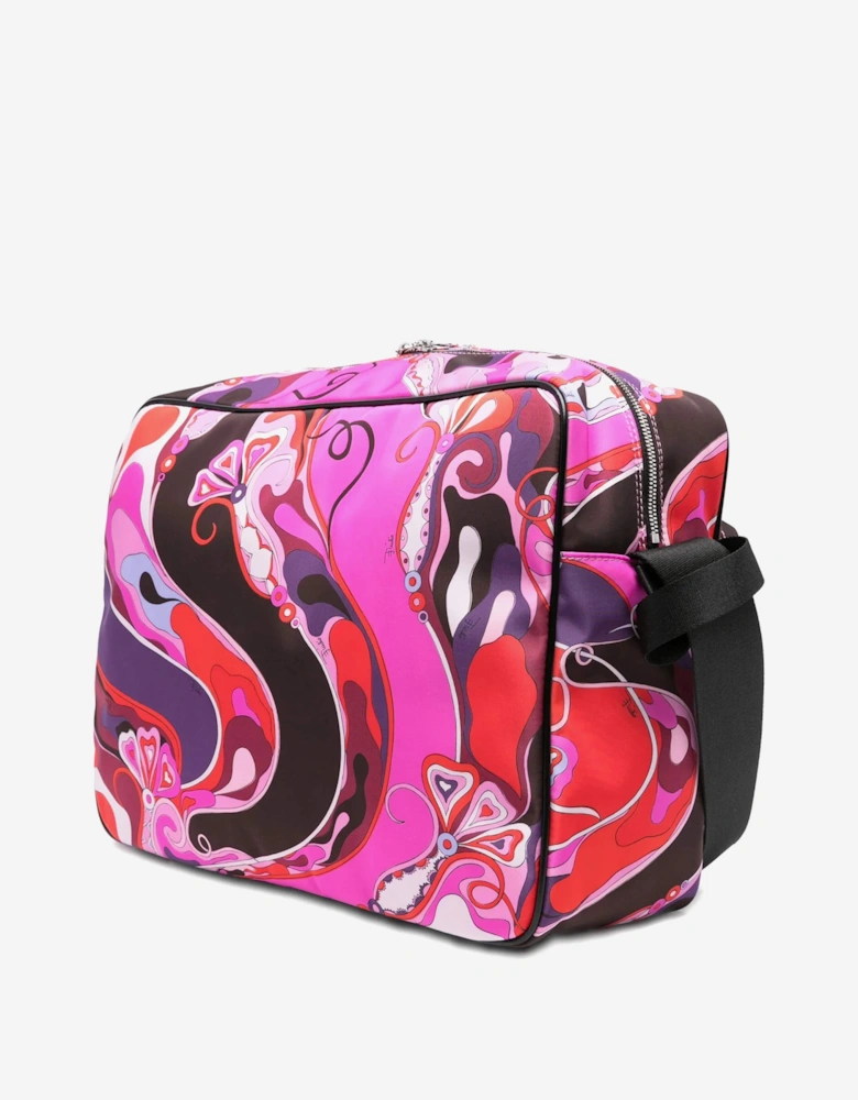 Baby Girls Orchidee Print Changing Bag in Pink (39cm)