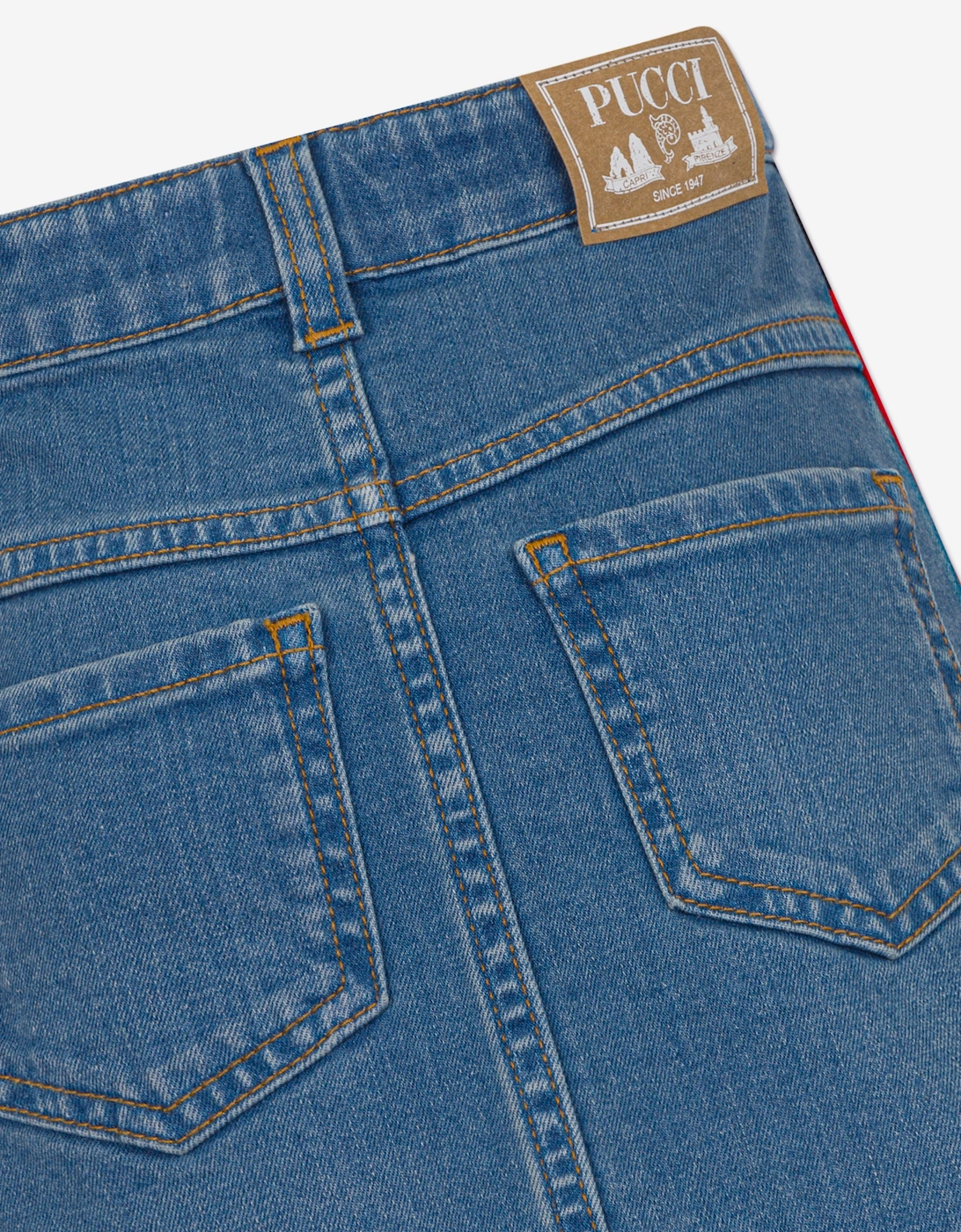 Girls Denim Skirt in Blue