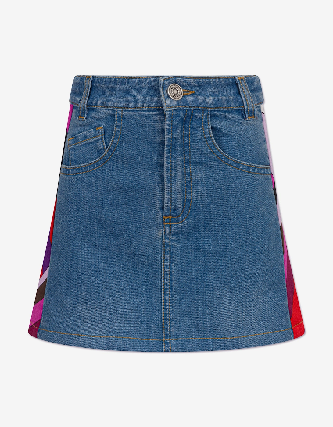 Girls Denim Skirt in Blue, 5 of 4