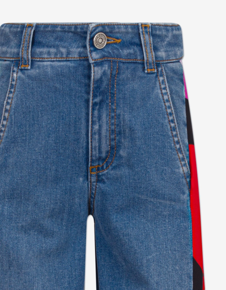 Girls Flared Jeans in Blue