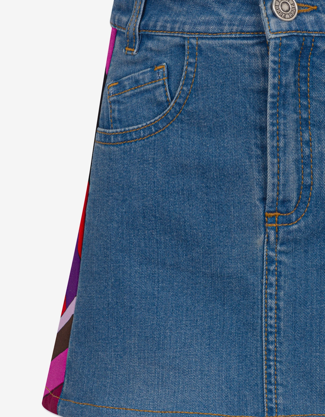 Girls Denim Skirt in Blue