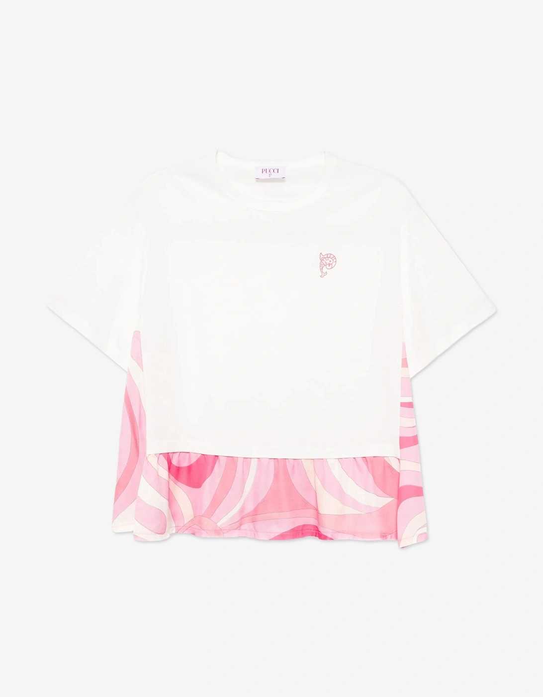 Girls Iride Logo T-Shirt in Ivory, 4 of 3