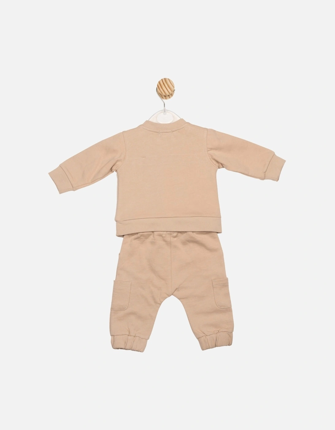 Boys Camel Teddy Fleece Jogger Set