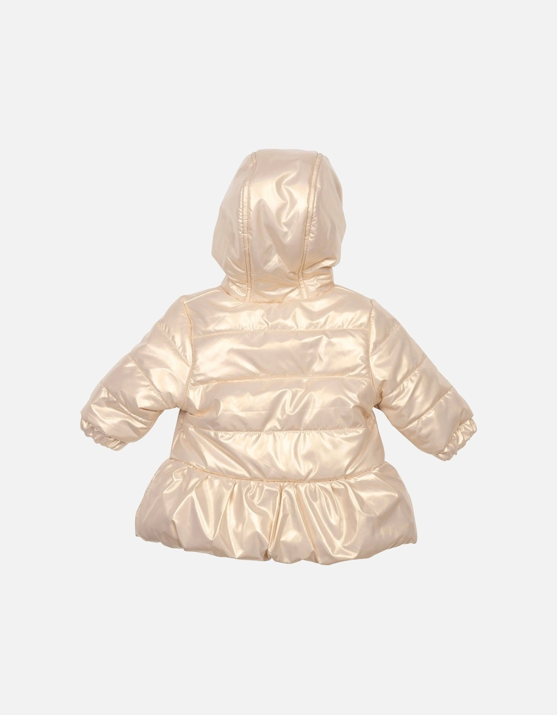 Girls Gold Pearlised Padded Coat