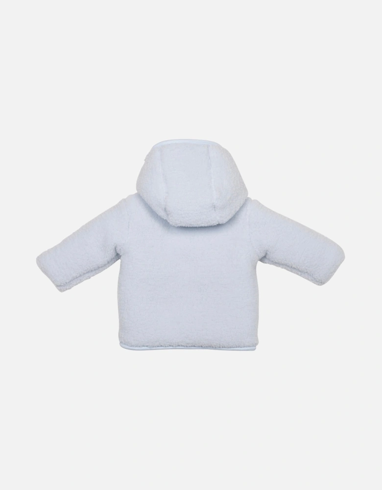Boys Pale Blue Teddy Fleece Coat