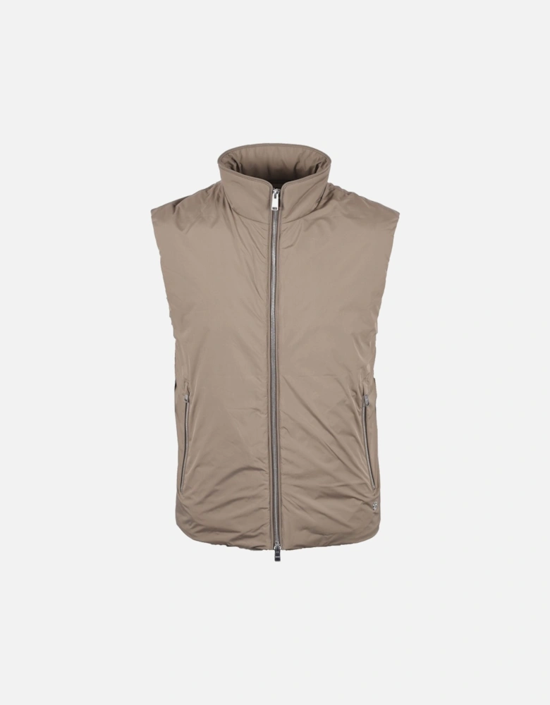 Boss Black Darens Gilet Open Brown
