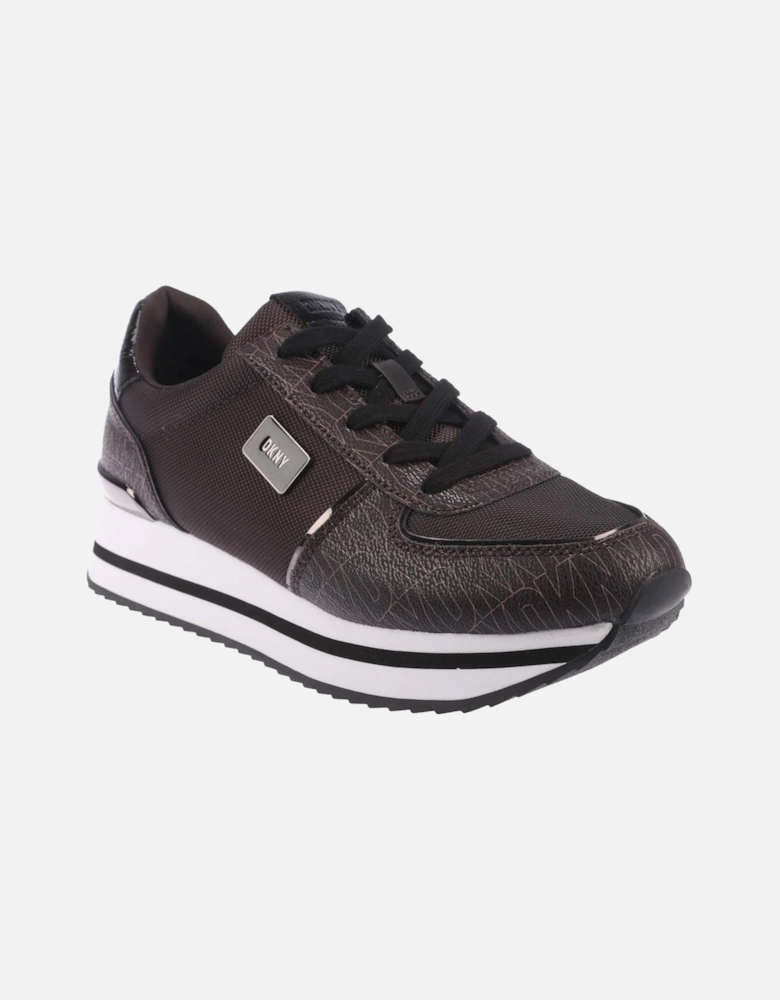 Davie Lace Up Wedge Trainers