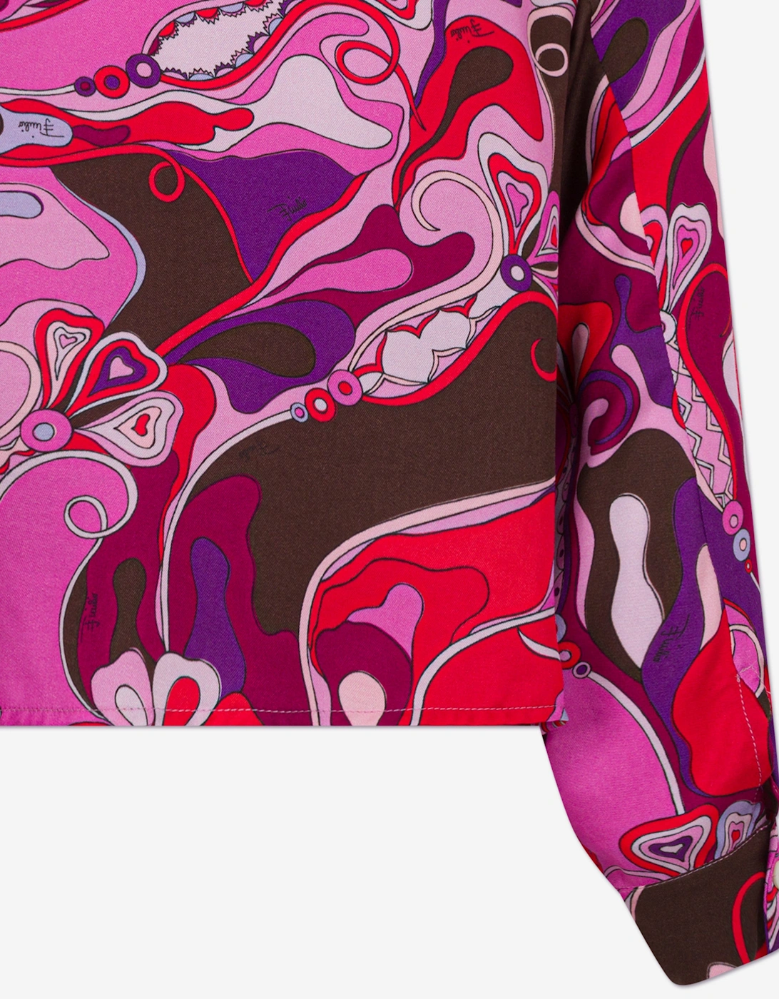 Girls Orchidee Print Blouse in Pink