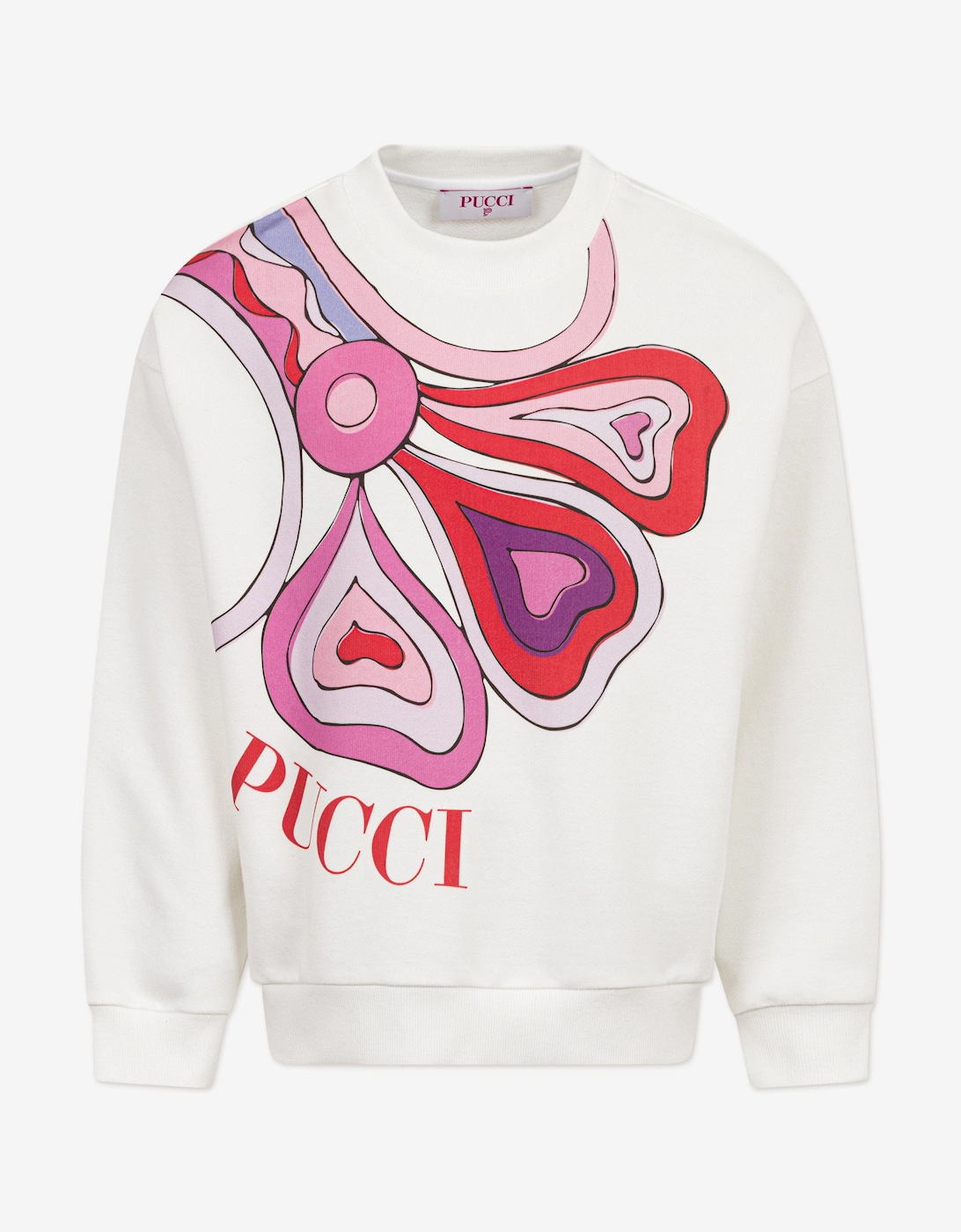Girls Logo Sweatshirt in Ivory, 5 of 4