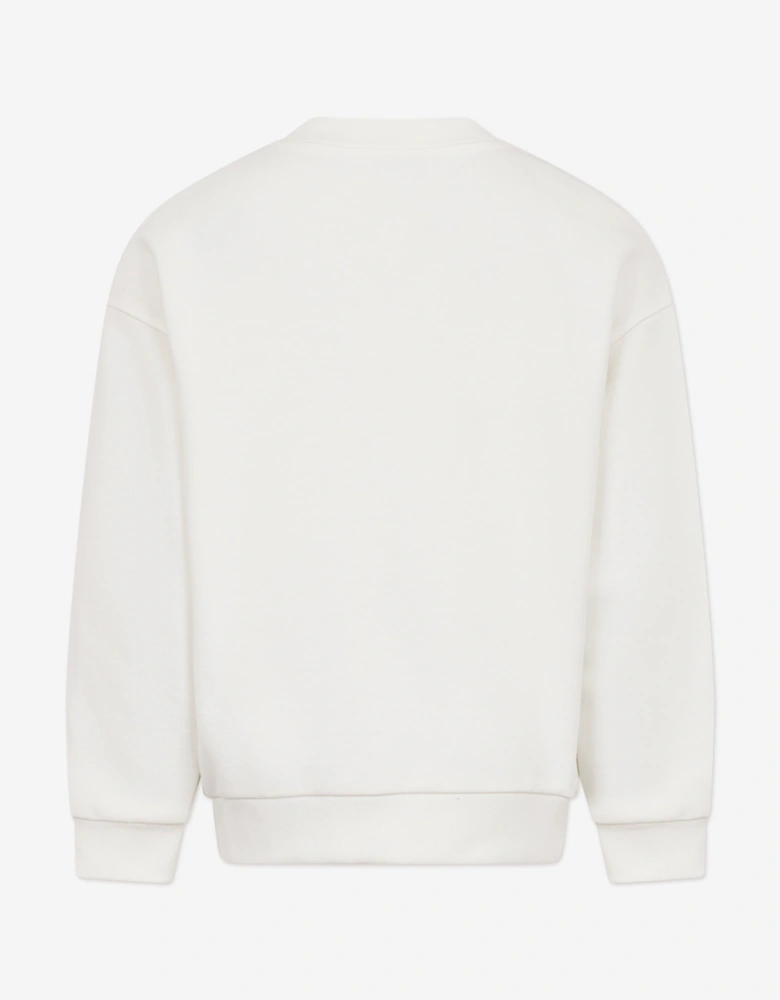 Girls Logo Sweatshirt in Ivory