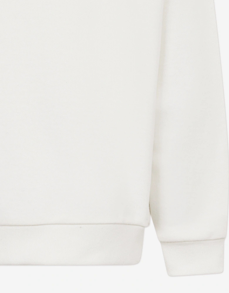Girls Logo Sweatshirt in Ivory