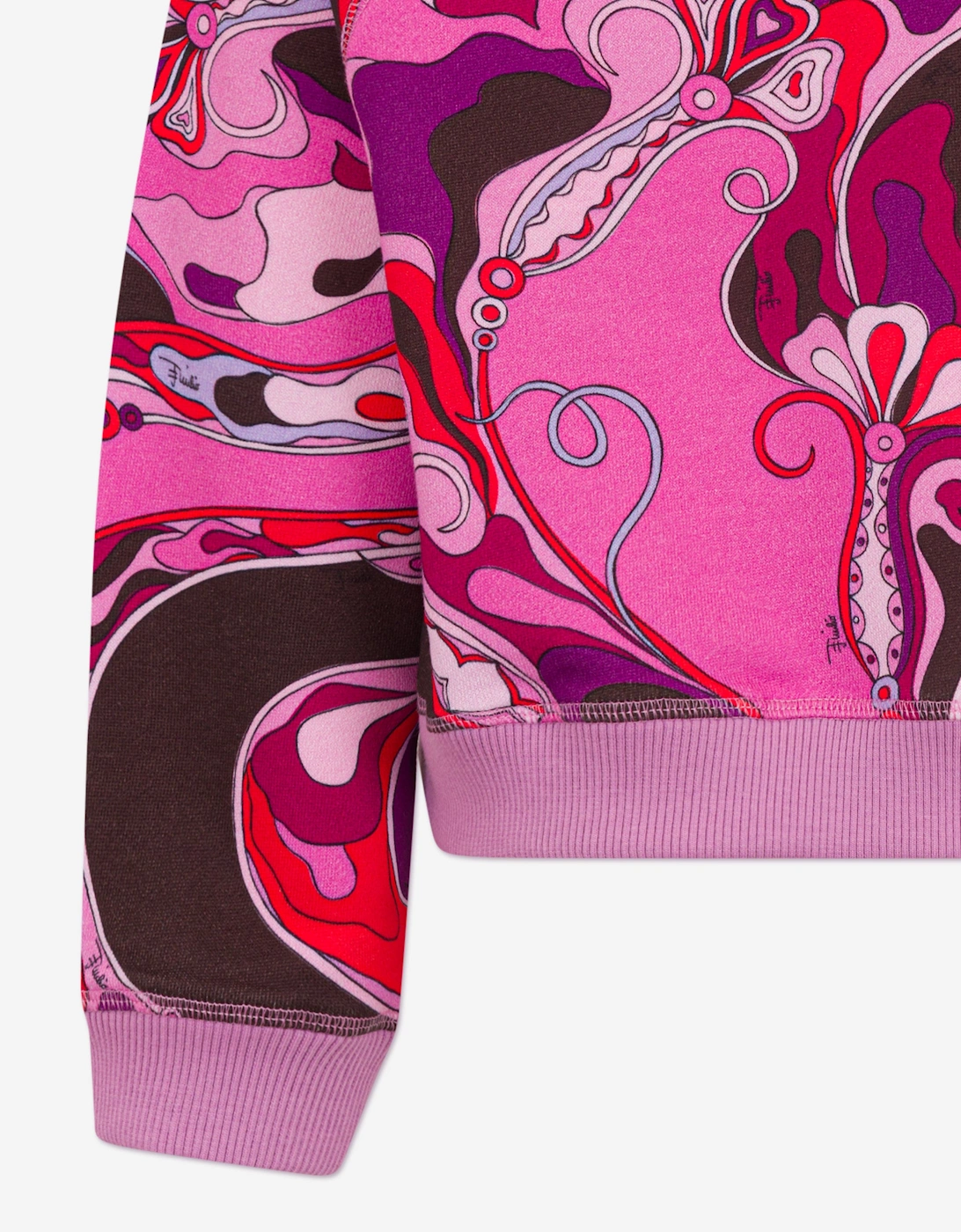 Girls Orchidee Print Sweatshirt in Pink