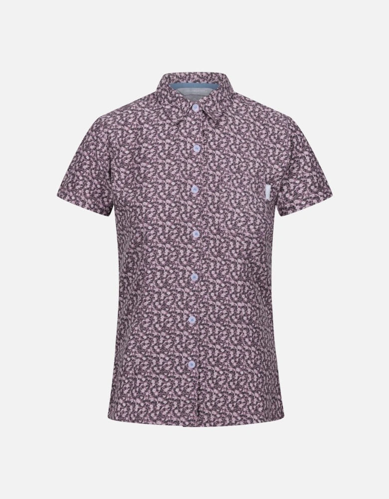 Womens/Ladies Mindano VIII Ditsy Print Short-Sleeved Shirt