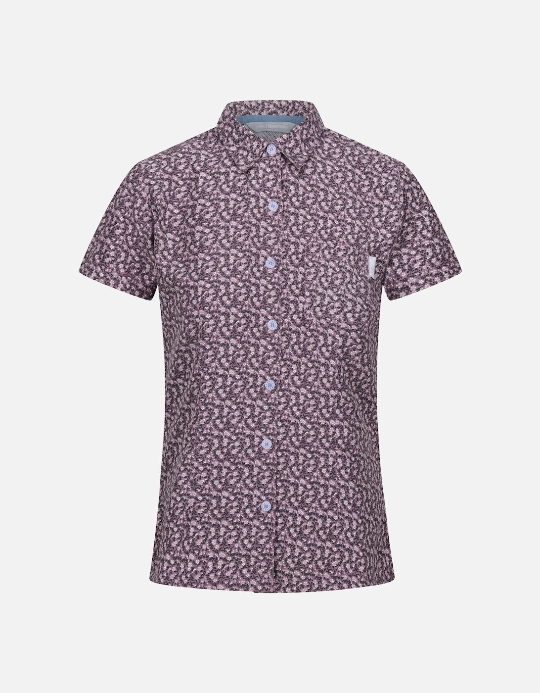 Womens/Ladies Mindano VIII Ditsy Print Short-Sleeved Shirt, 6 of 5