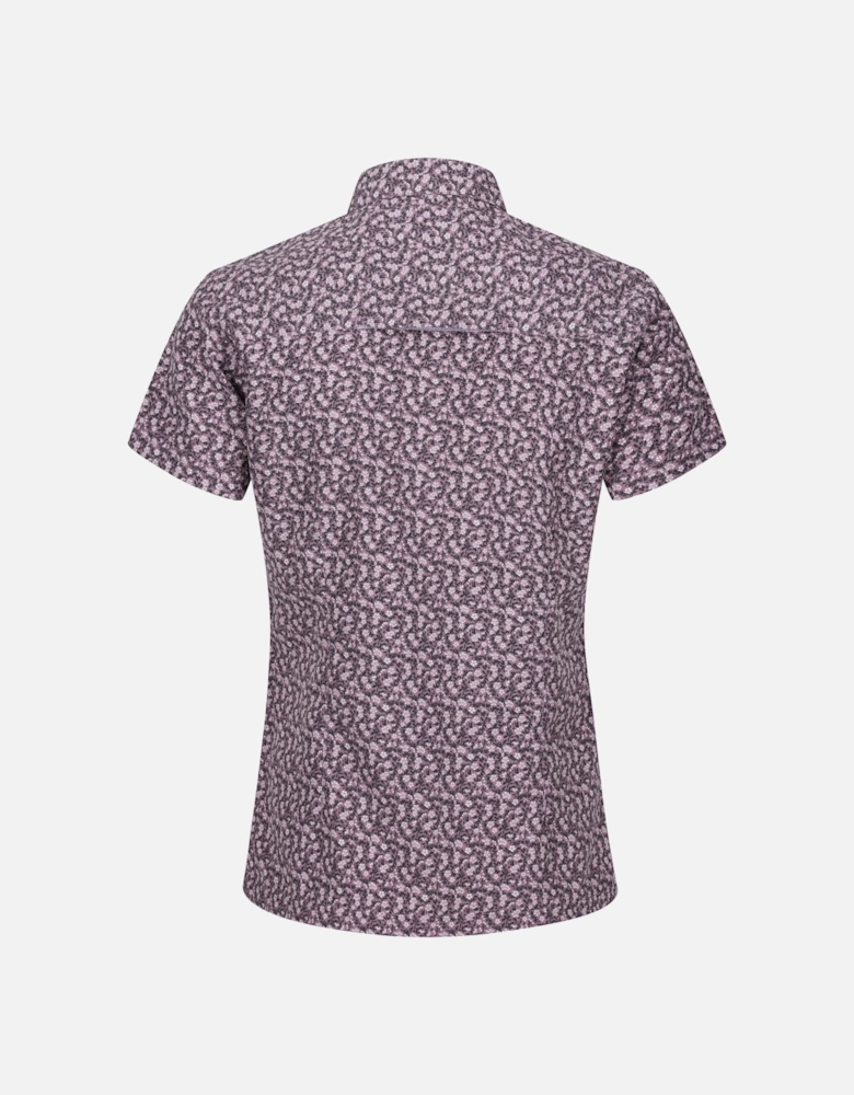 Womens/Ladies Mindano VIII Ditsy Print Short-Sleeved Shirt