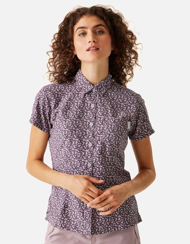 Womens/Ladies Mindano VIII Ditsy Print Short-Sleeved Shirt