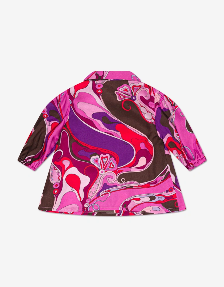 Baby Girls Orchidee Shirt Dress in Pink