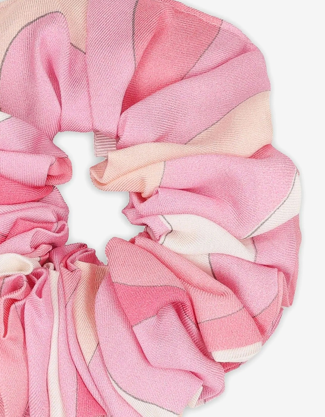 Girls Marmo Print Scrunchie in Pink