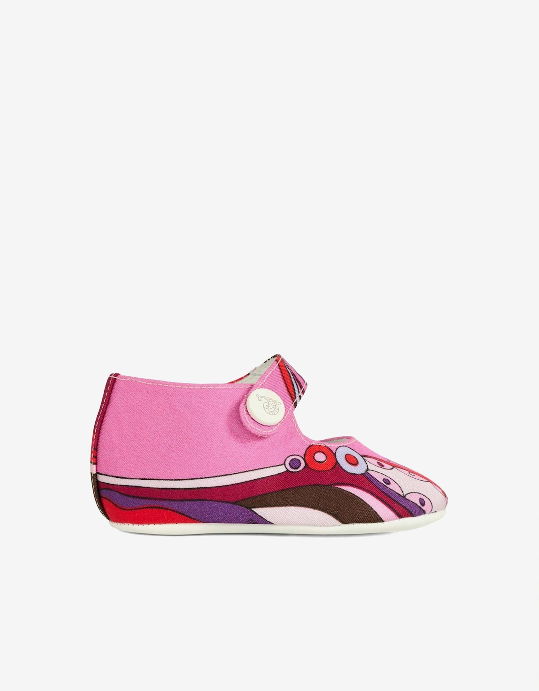 Baby Girls Orchidee Print Pre-Walkers in Pink, 5 of 4