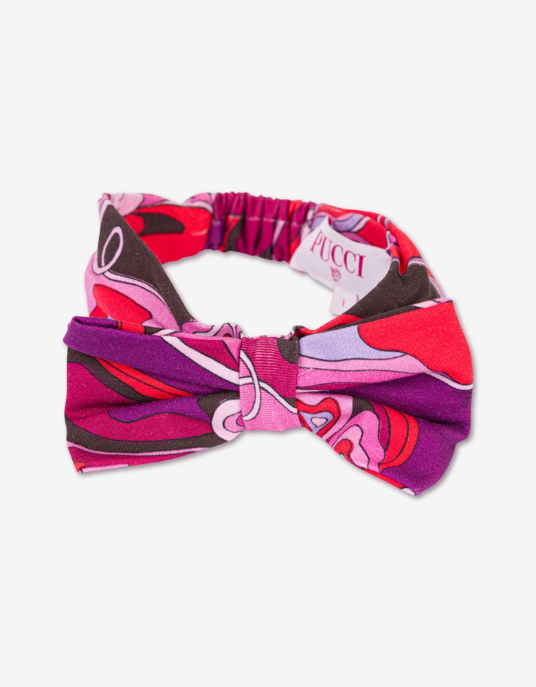 Baby Girls Orchidee Bow Headband in Pink