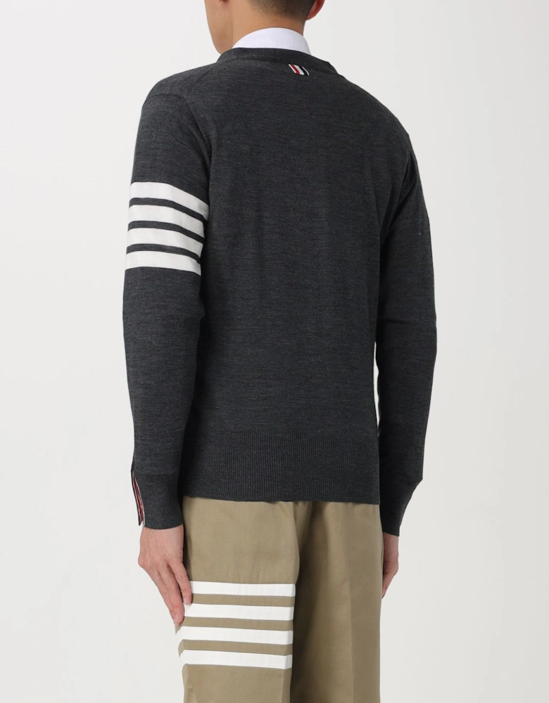 Four Stripe Sleeve Cardigan