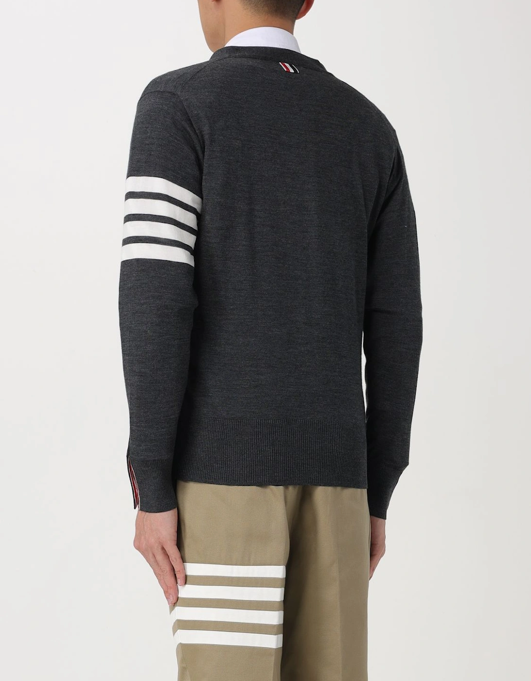 Four Stripe Sleeve Cardigan