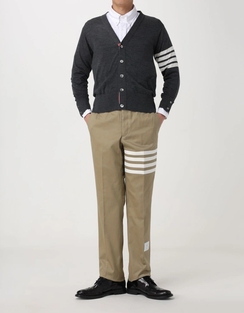 Four Stripe Sleeve Cardigan