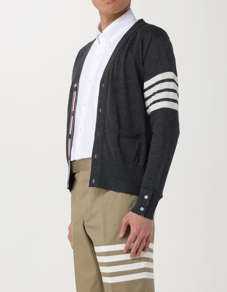 Four Stripe Sleeve Cardigan