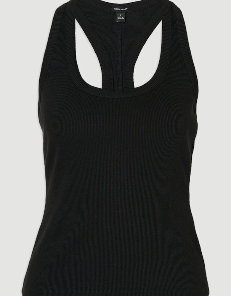 Compact Jersey Ribbed Racer Back Vest