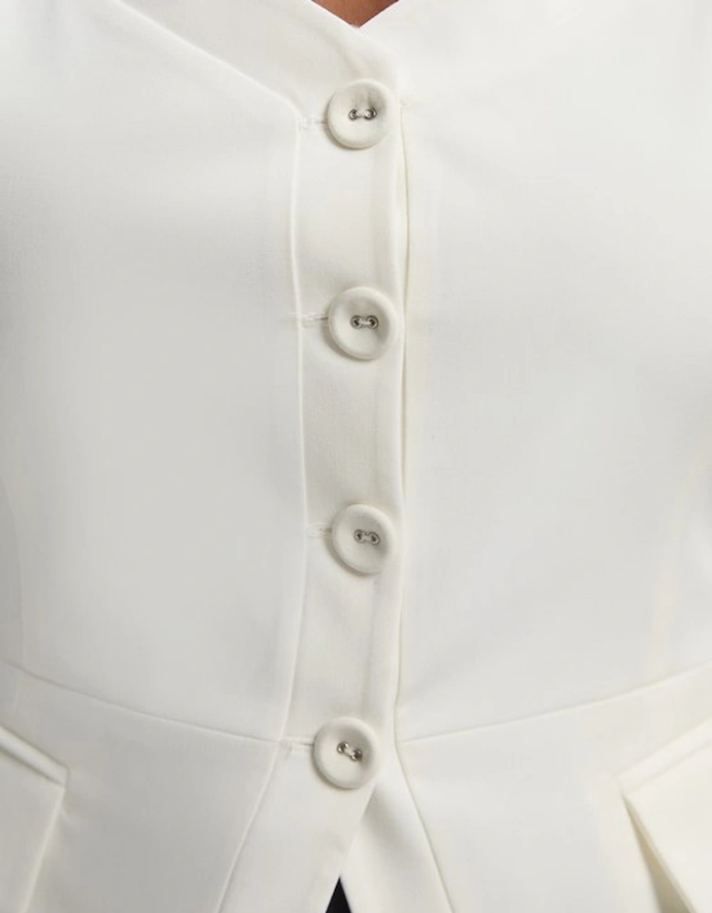 Plus Size Tailored Tux Corset Top