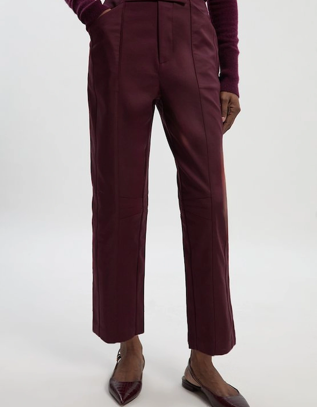 Petite Techno Barrel Leg Woven Trousers