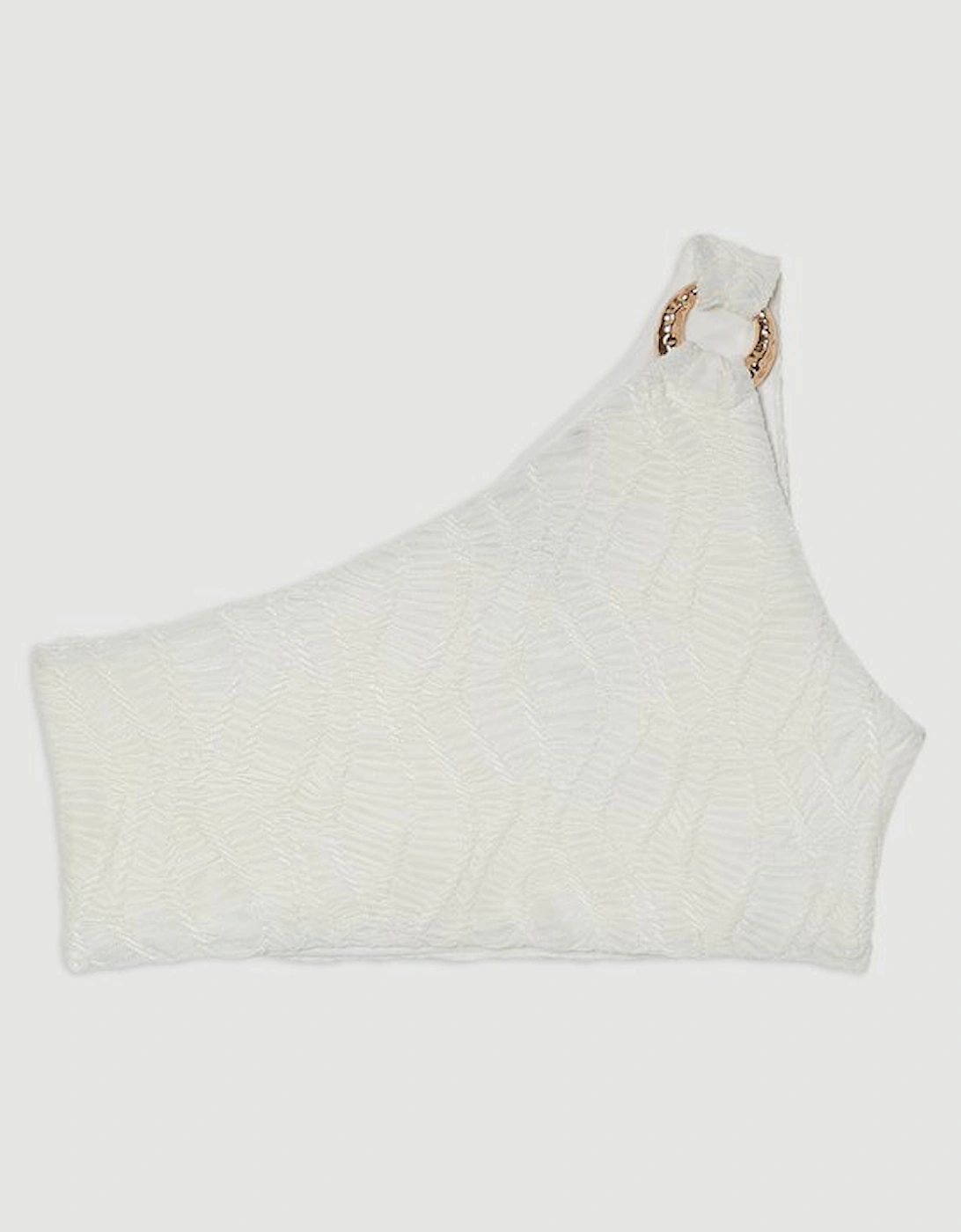 Textured Gold Trim Bikini Bottoms