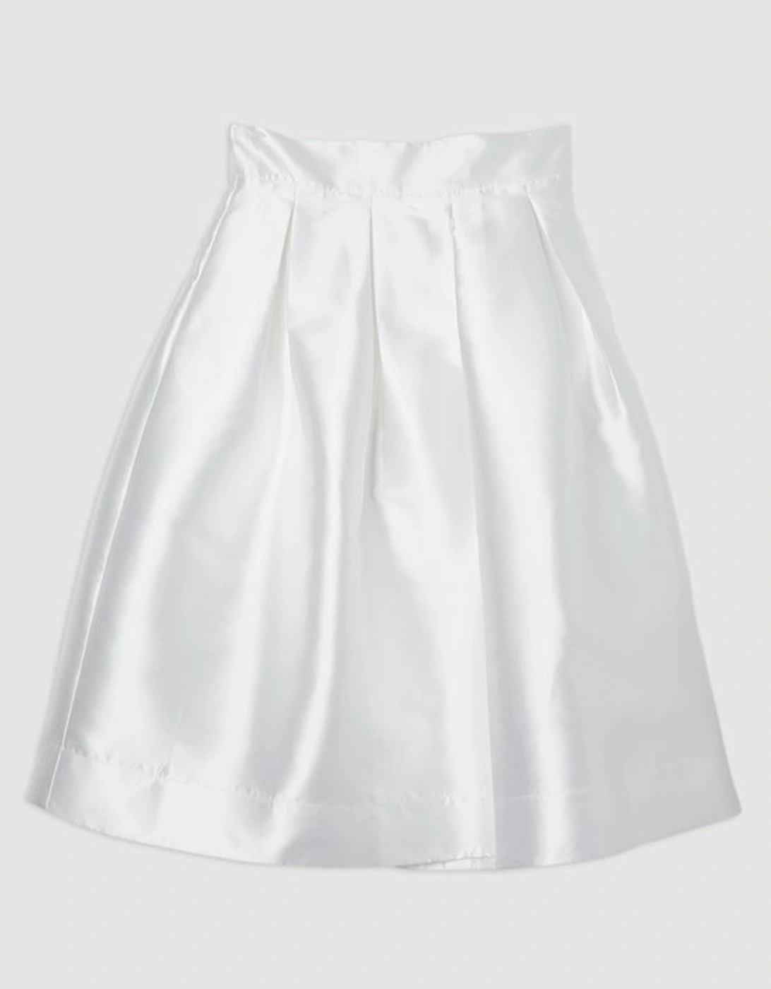 Plus Size Twill Prom Maxi Skirt
