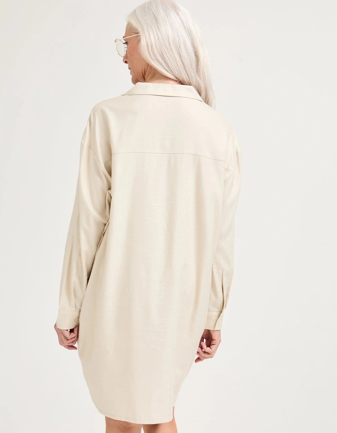 Cotton Modal Relaxed Nightshirt in Natural