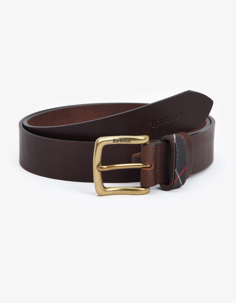 ESK Mens Leather Belt Brown