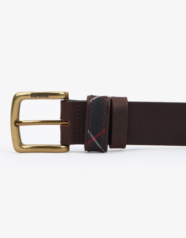 ESK Mens Leather Belt Brown