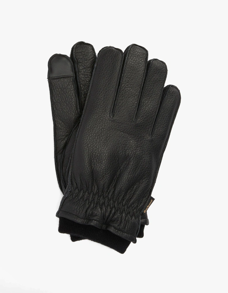 HIGHFIELD LEATHER Mens Gloves Black