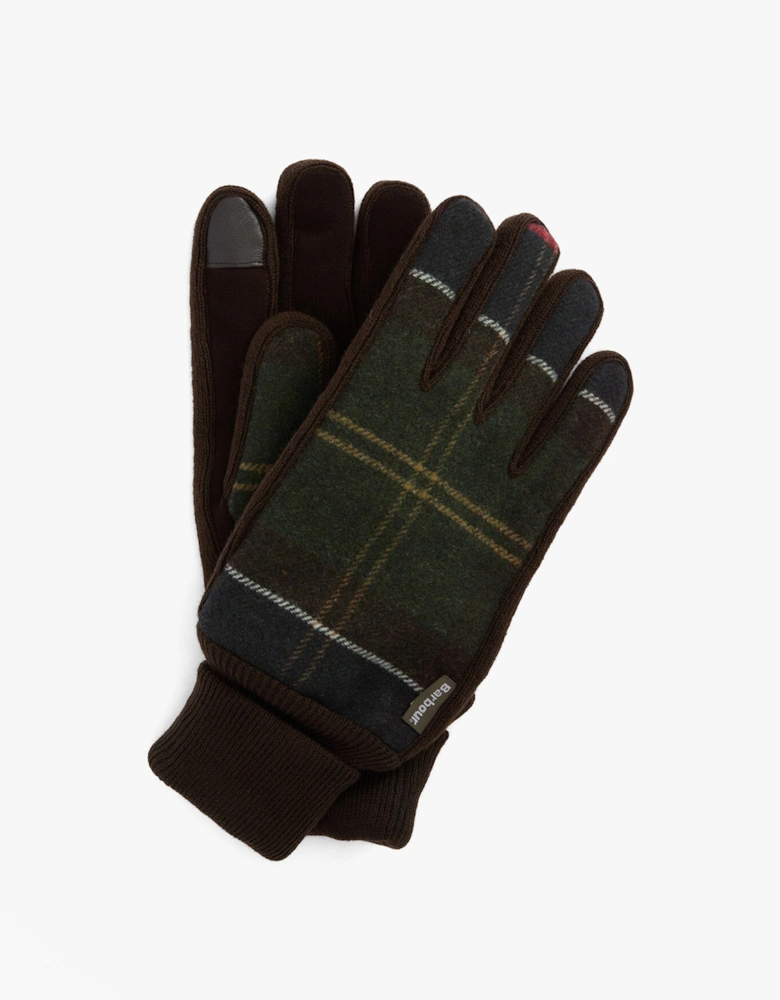Field Fleece Mens Gloves Classic Tartan