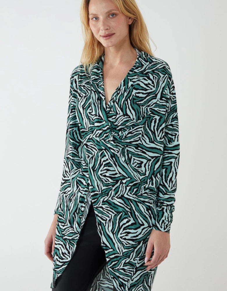 Draped Dip Hem Top