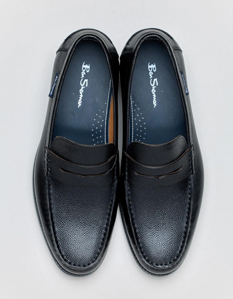 Hester Leather Men's Black Loafers