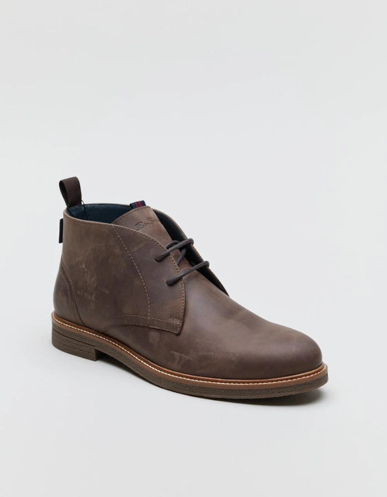 Walker Chukka Leather Men's Brown Boots