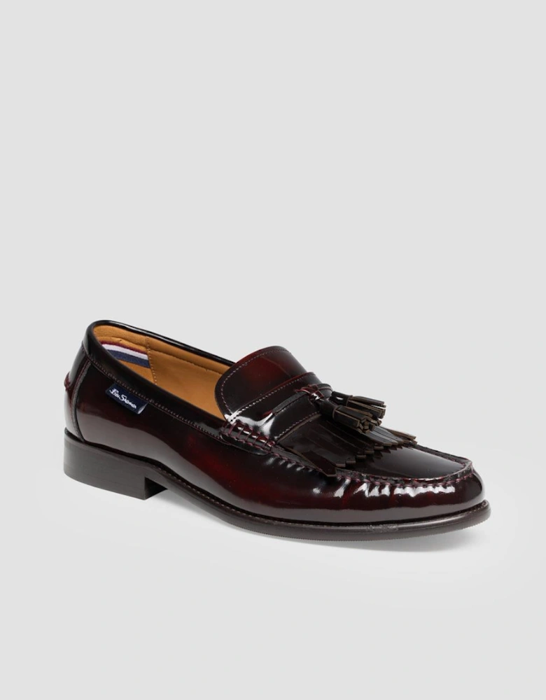 Buster Leather Men's Burgundy Loafers