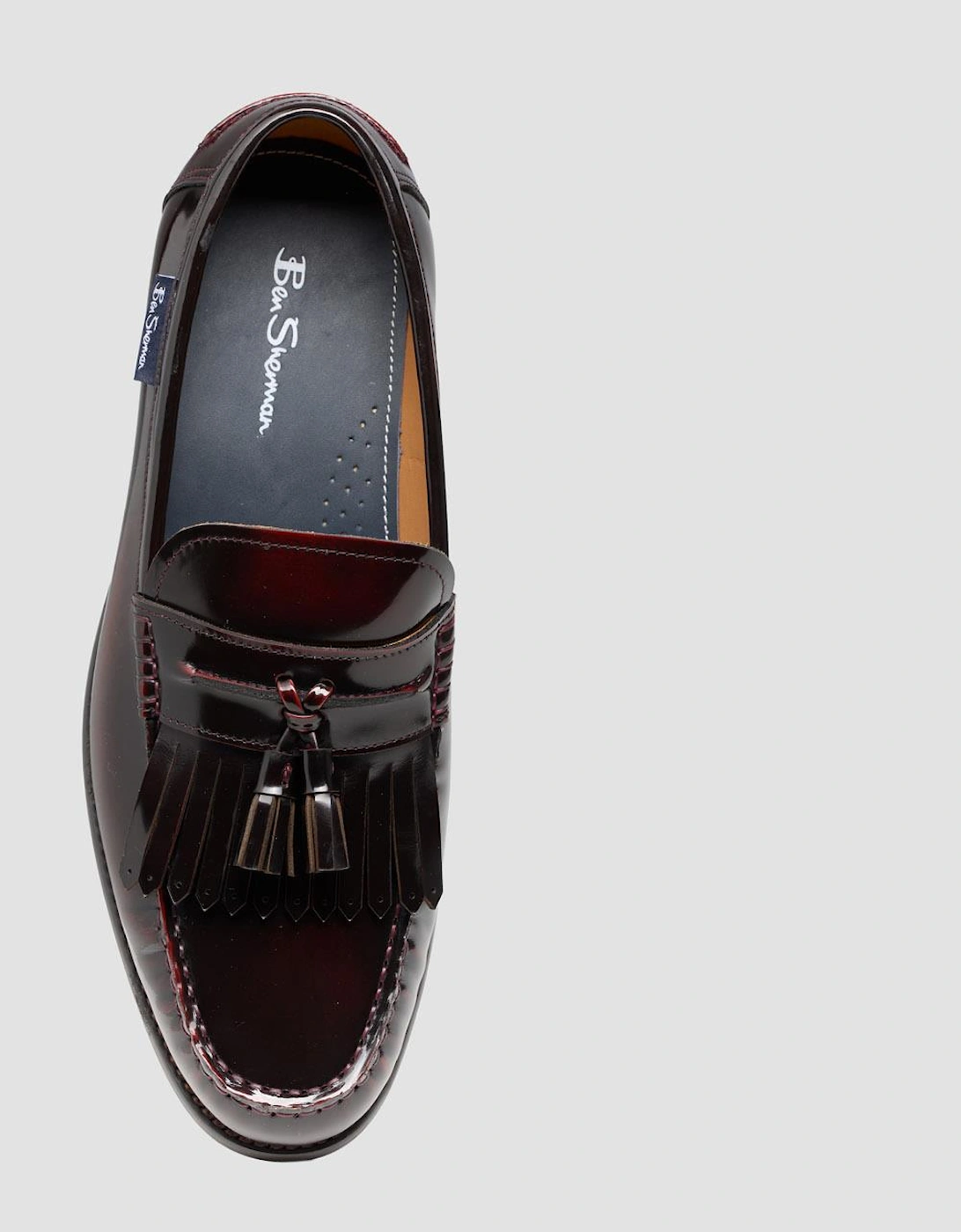 Buster Leather Men's Burgundy Loafers