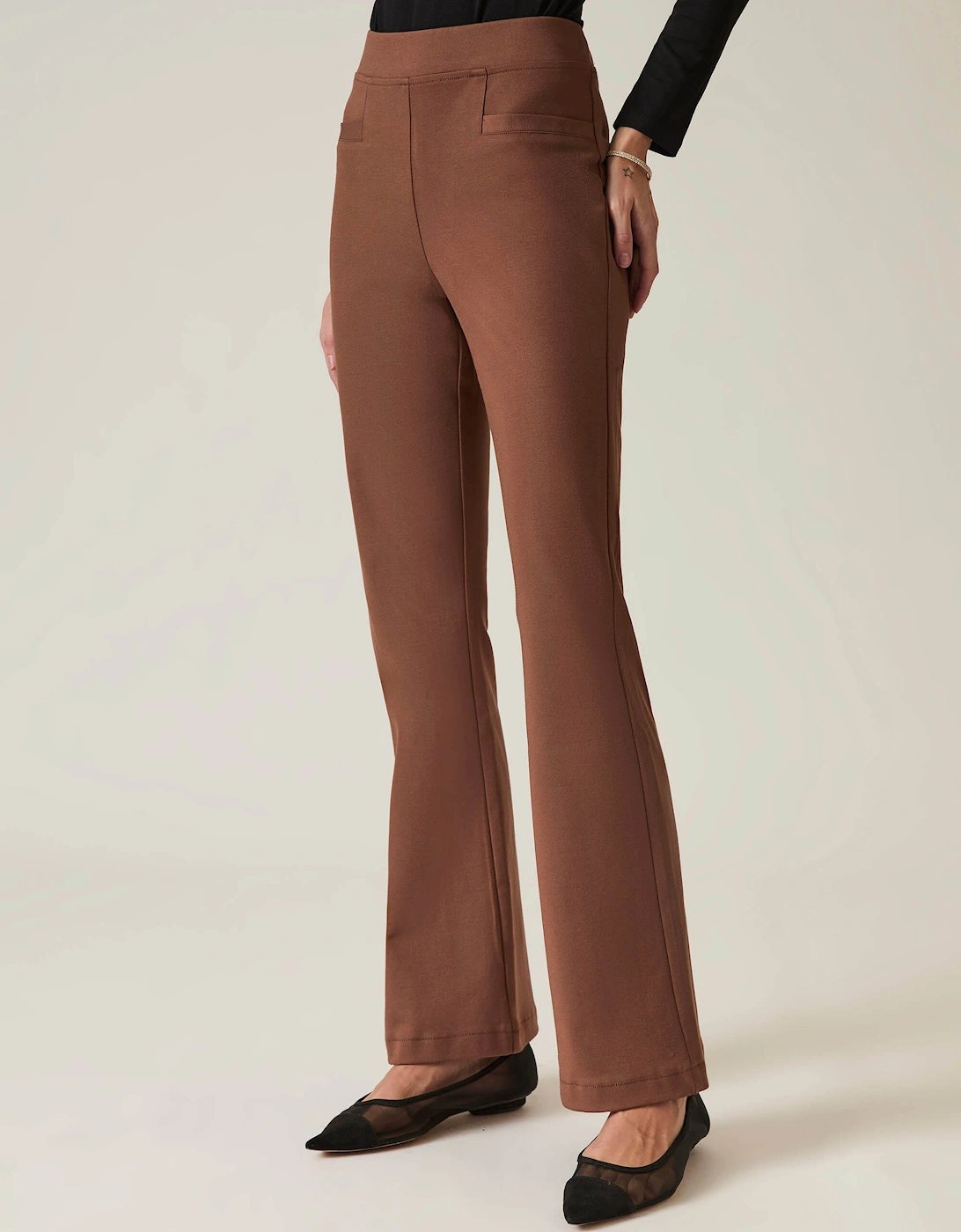 Mocha Bootleg Trousers, 6 of 5