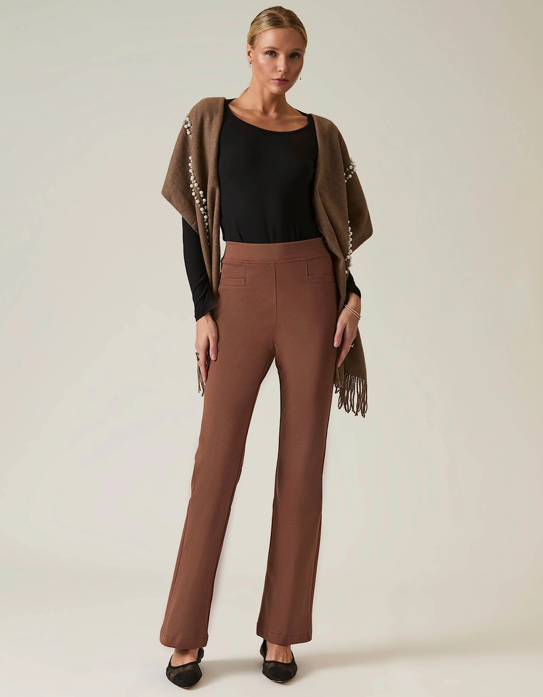 Mocha Bootleg Trousers