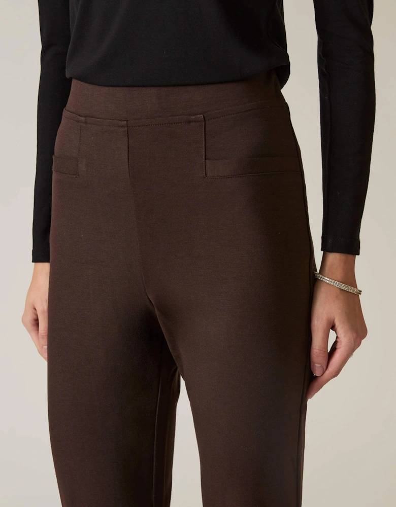 Dark Brown Bootleg Trousers
