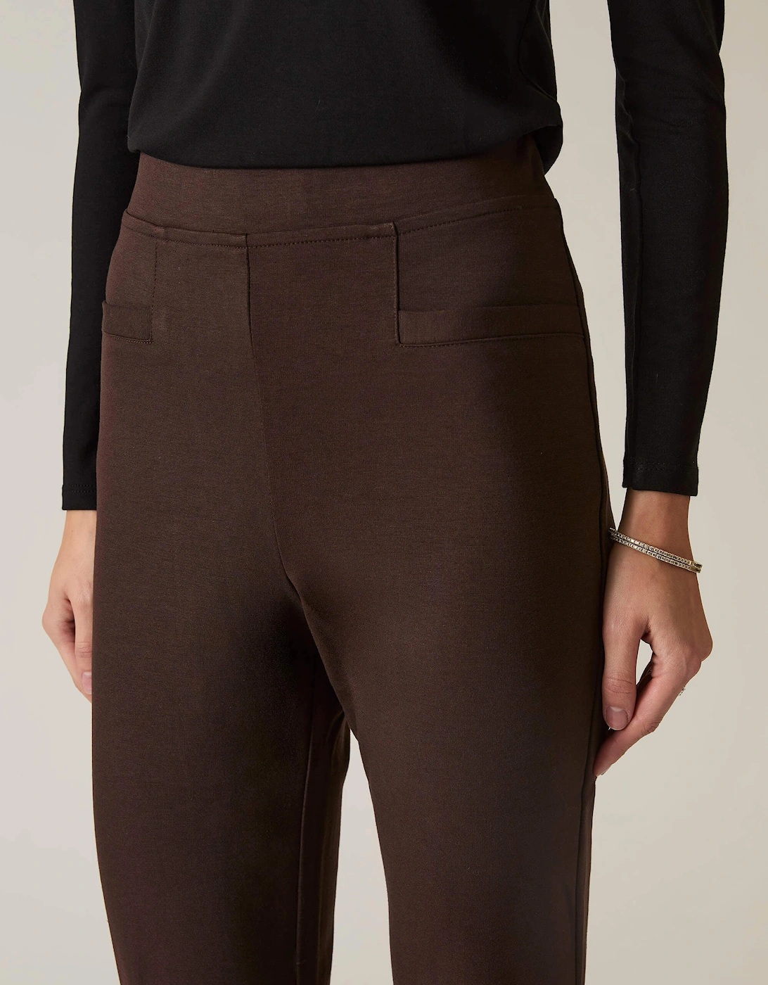 Dark Brown Bootleg Trousers